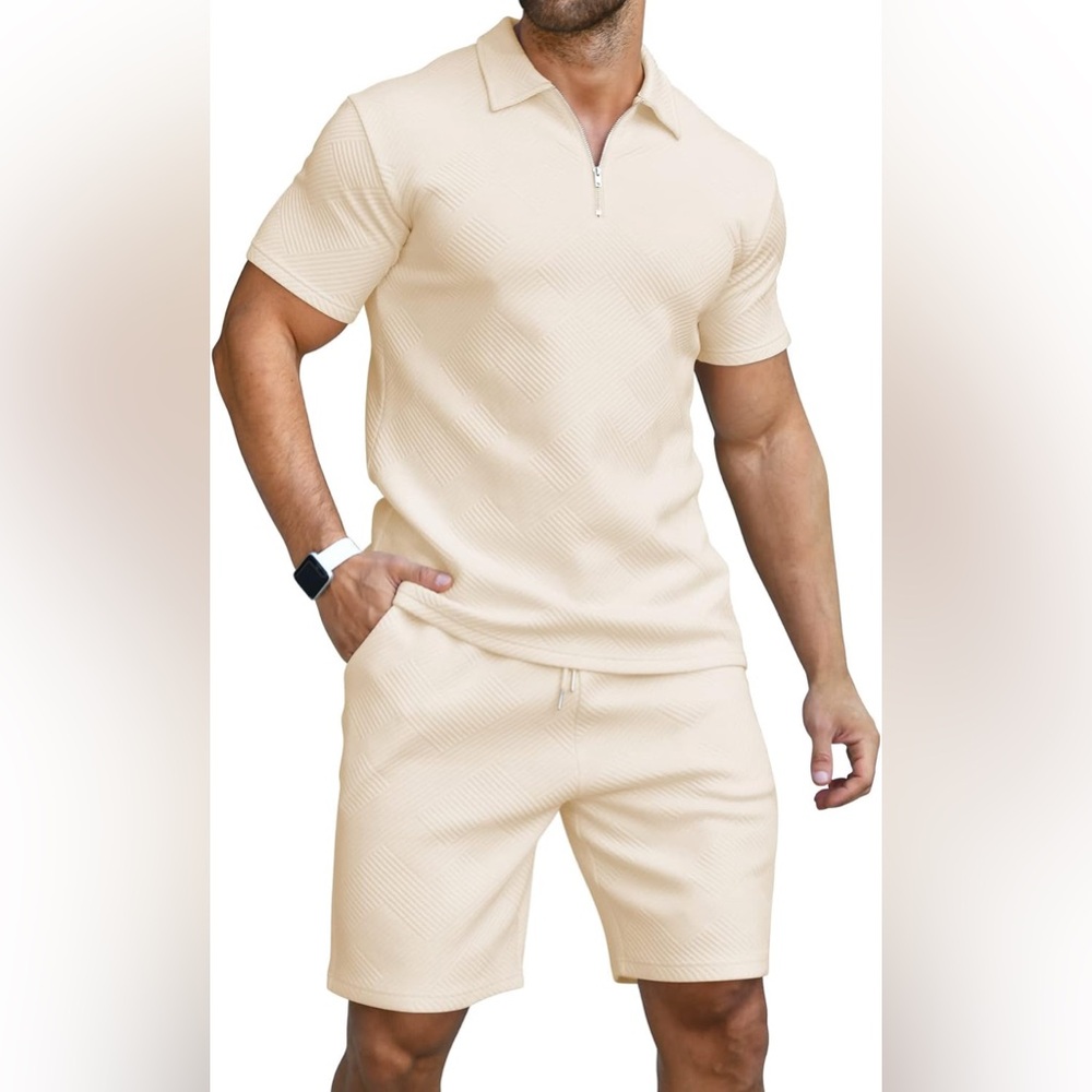 Men’s Polo Shirt & Shorts Set